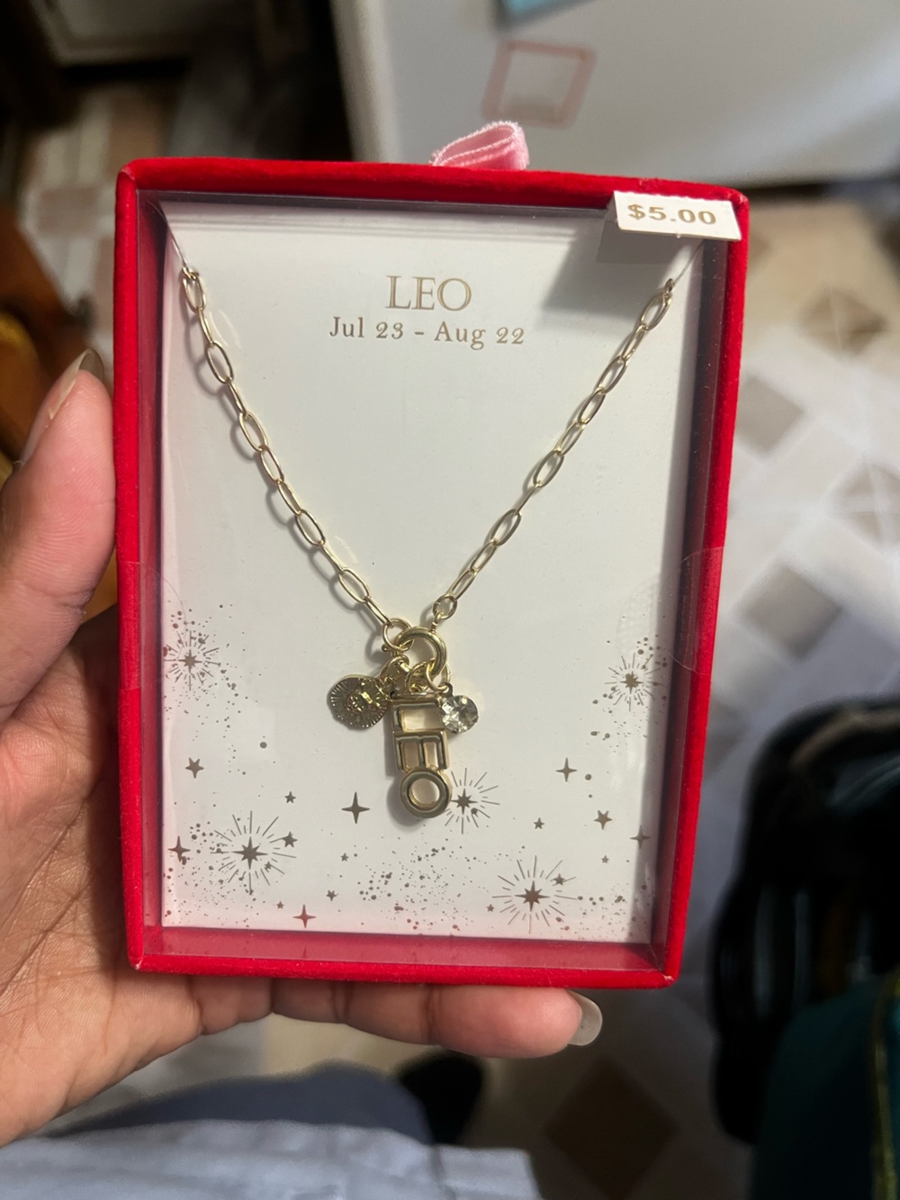 LEO Gold Zodiac Bracelet – Leo Charm Necklace